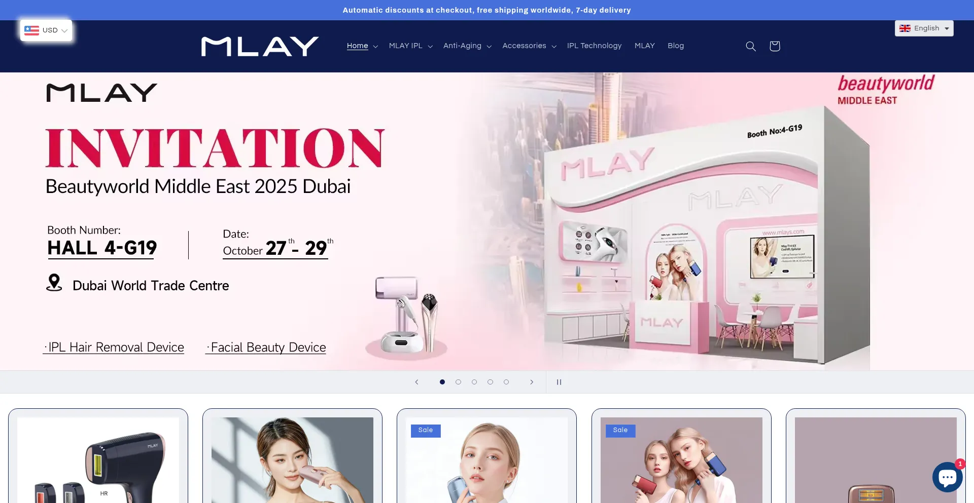 Website screenshot of Mlayofficial.com
