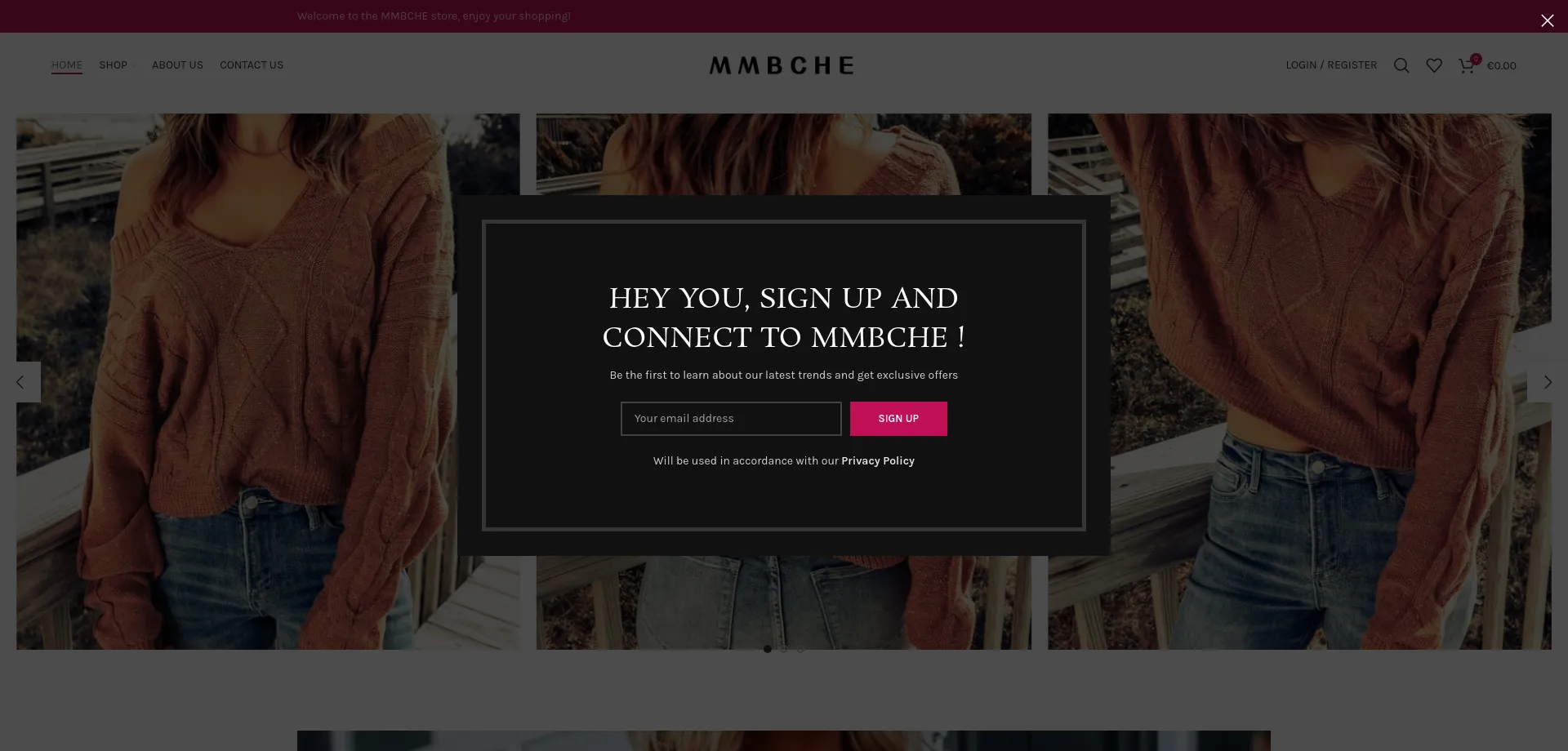 Website screenshot of Mmbche.com