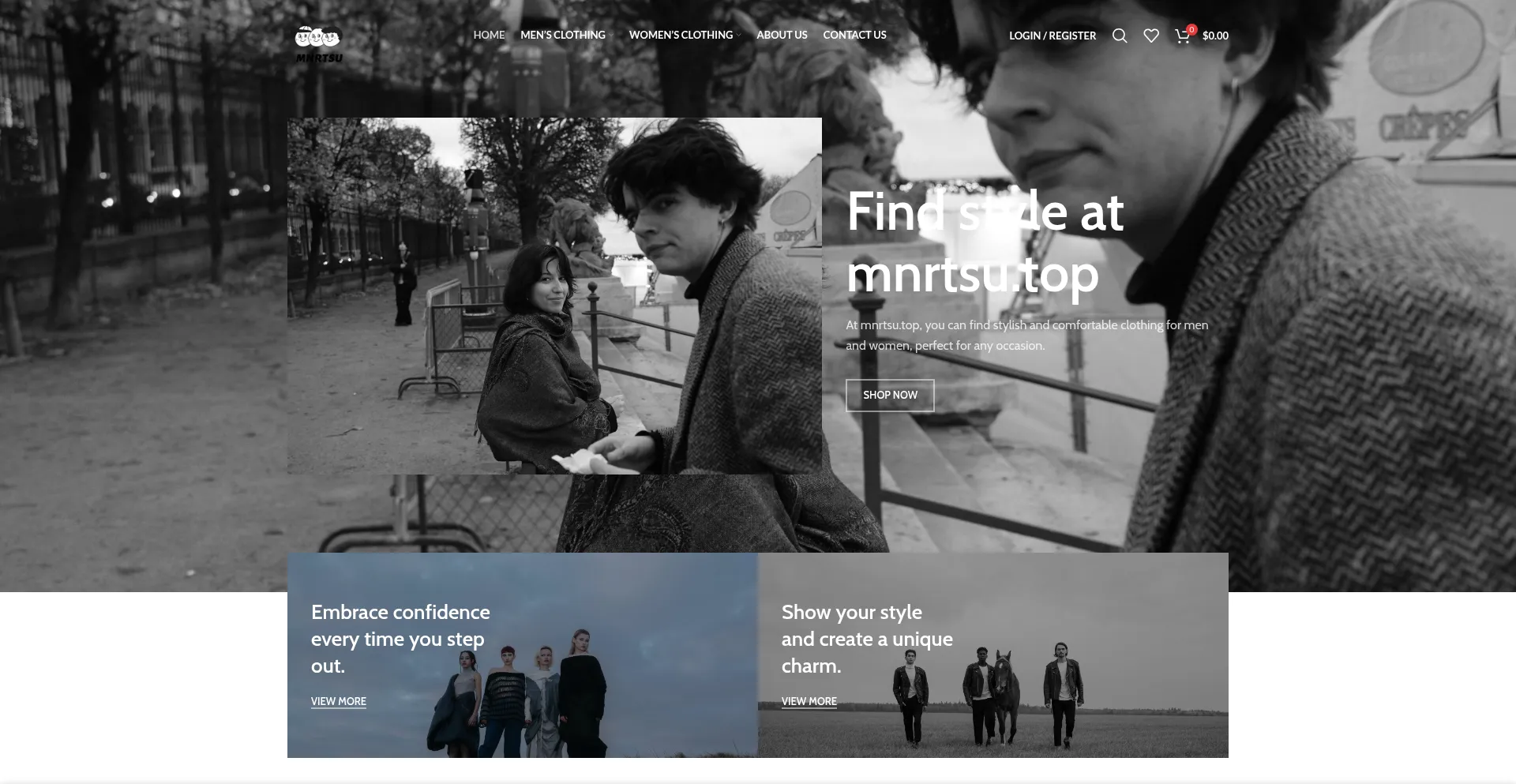 Website screenshot of Mnrtsu.top