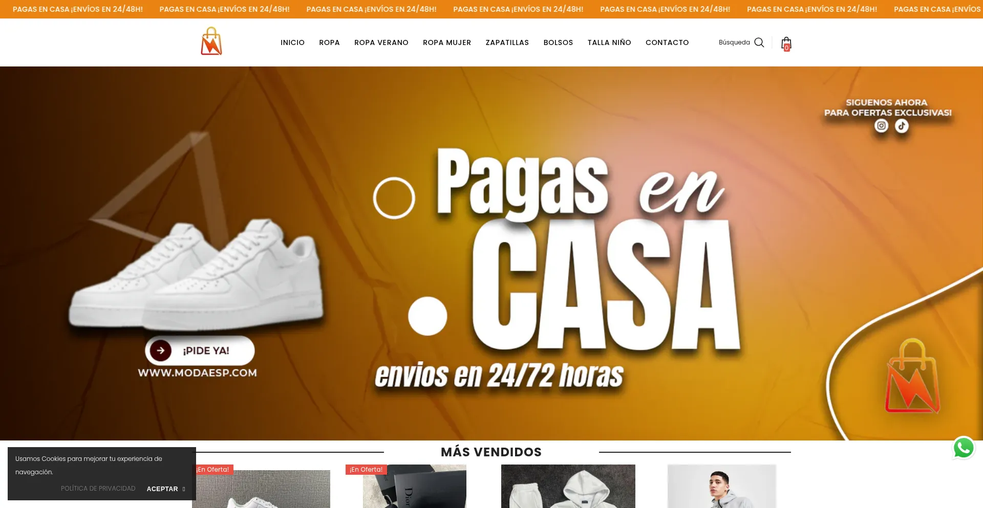 ¿És Seguro y Confiable Modaesp.com?