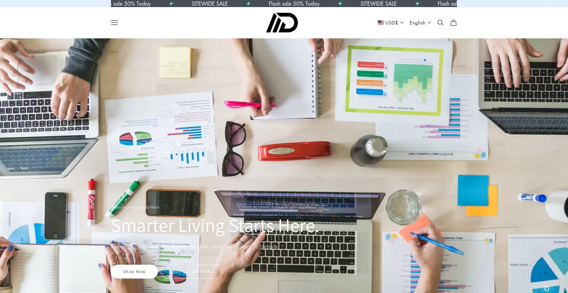Website screenshot of Moditek.net