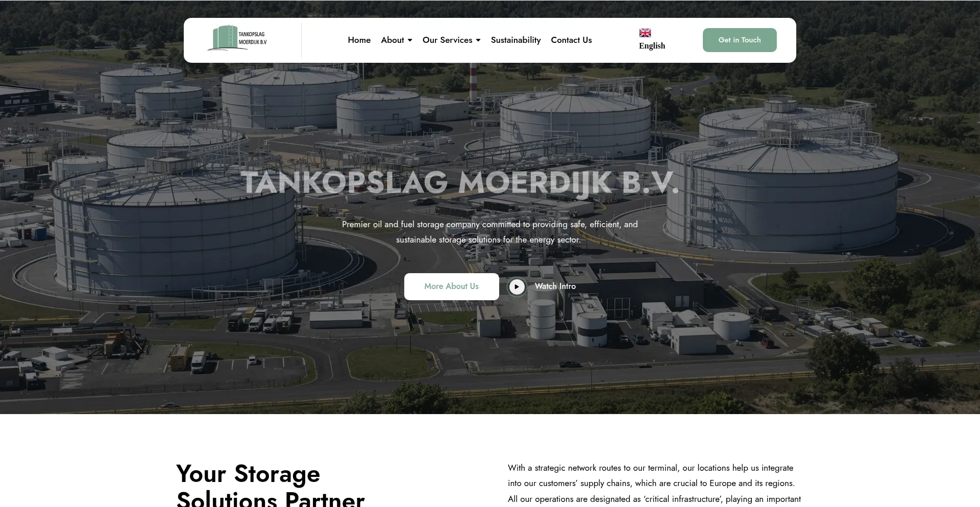 Website screenshot of Moerdijikbv.com