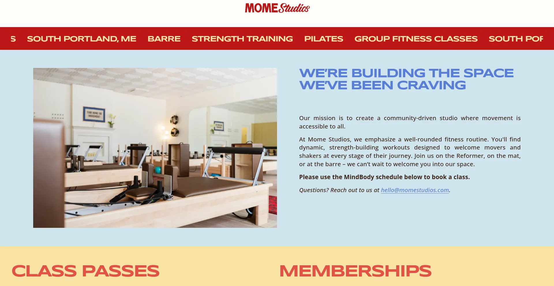 Momestudios.com Screenshot