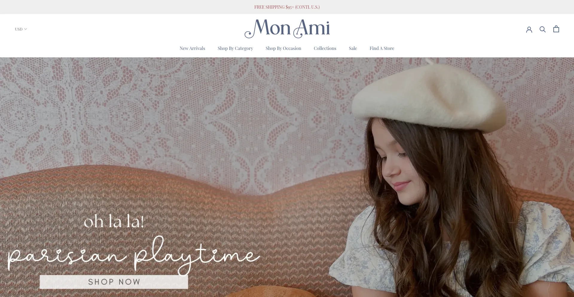 Website screenshot of Monami-designs.com