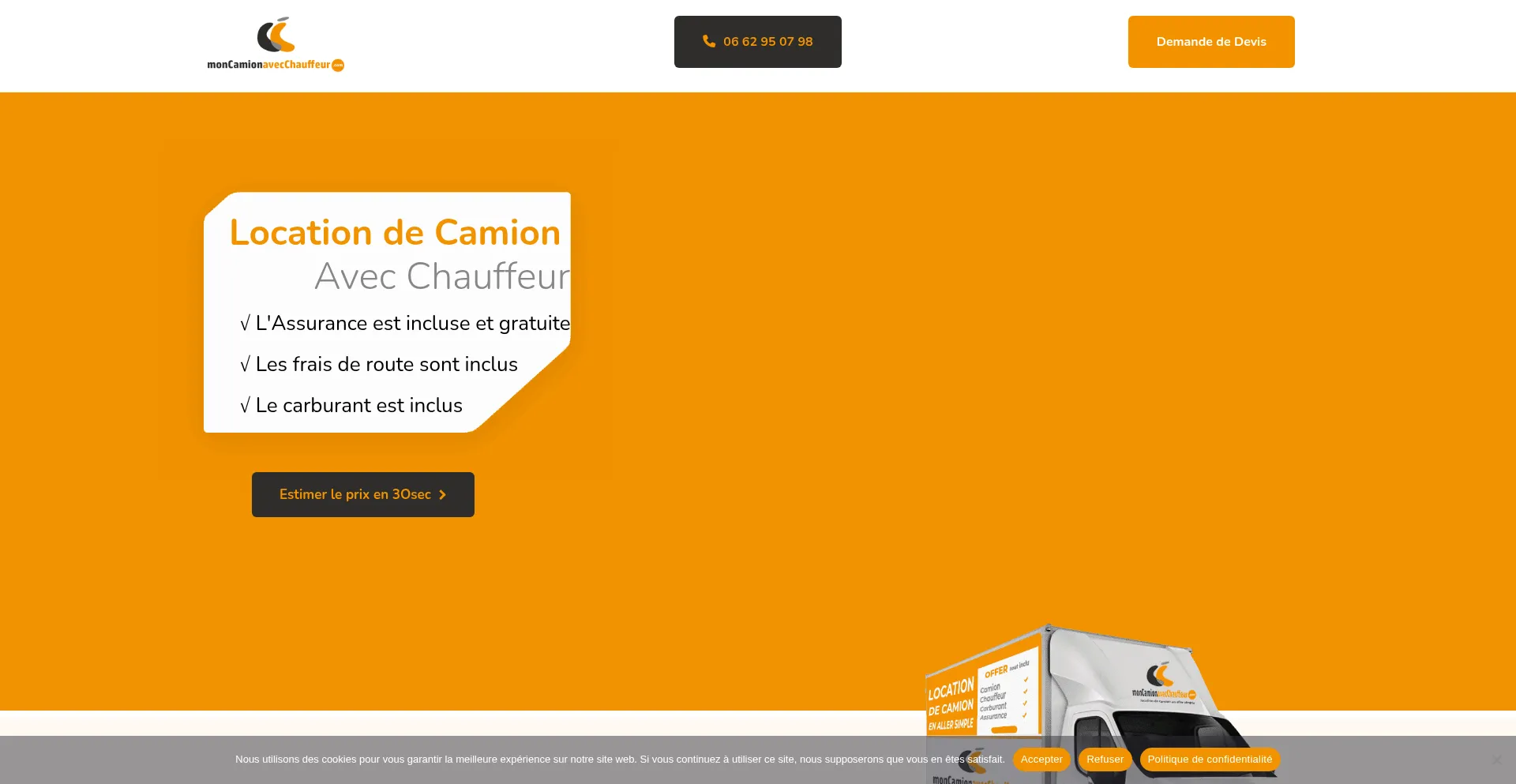 Moncamionavecchauffeur.com