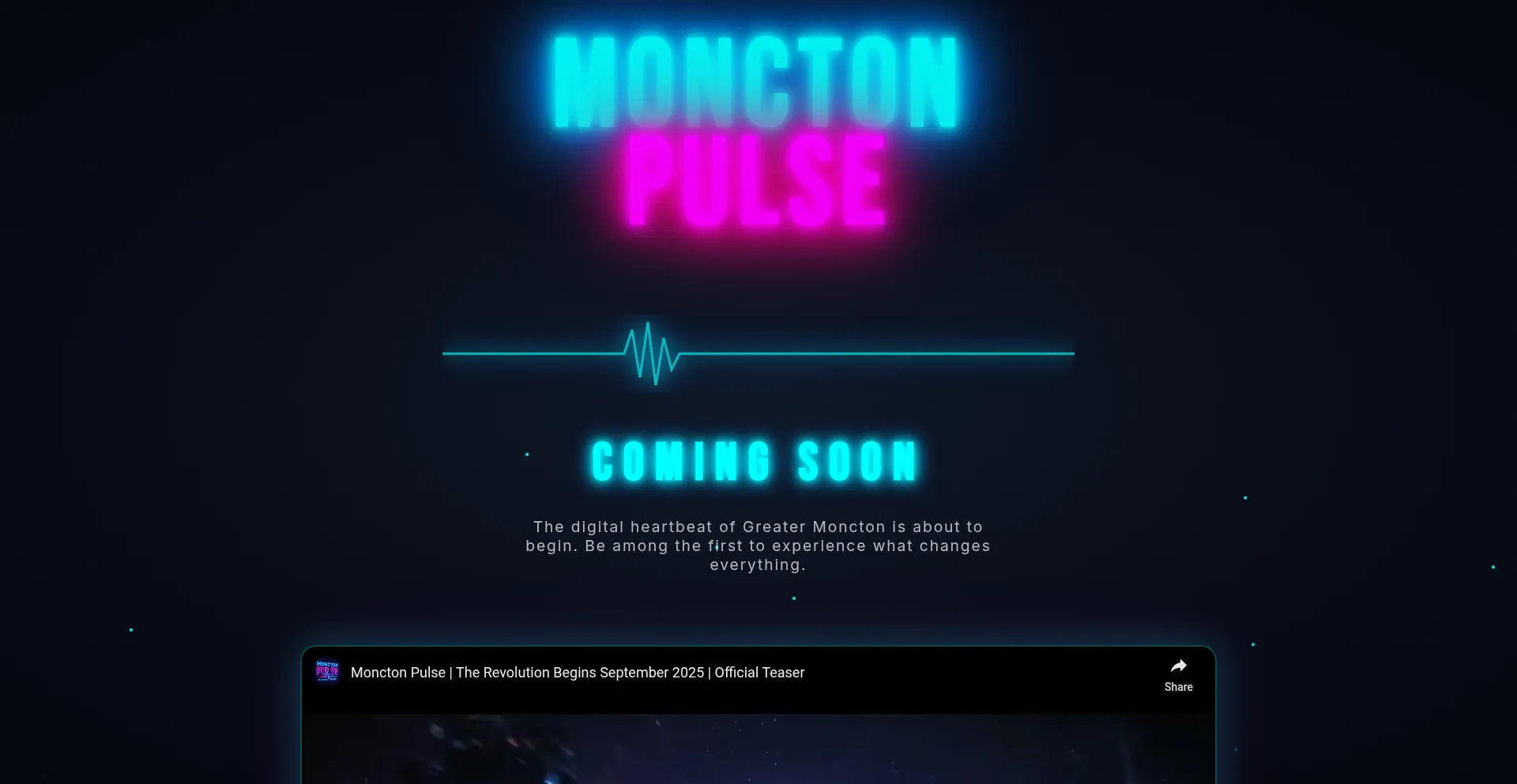 Website screenshot of Monctonpulse.com