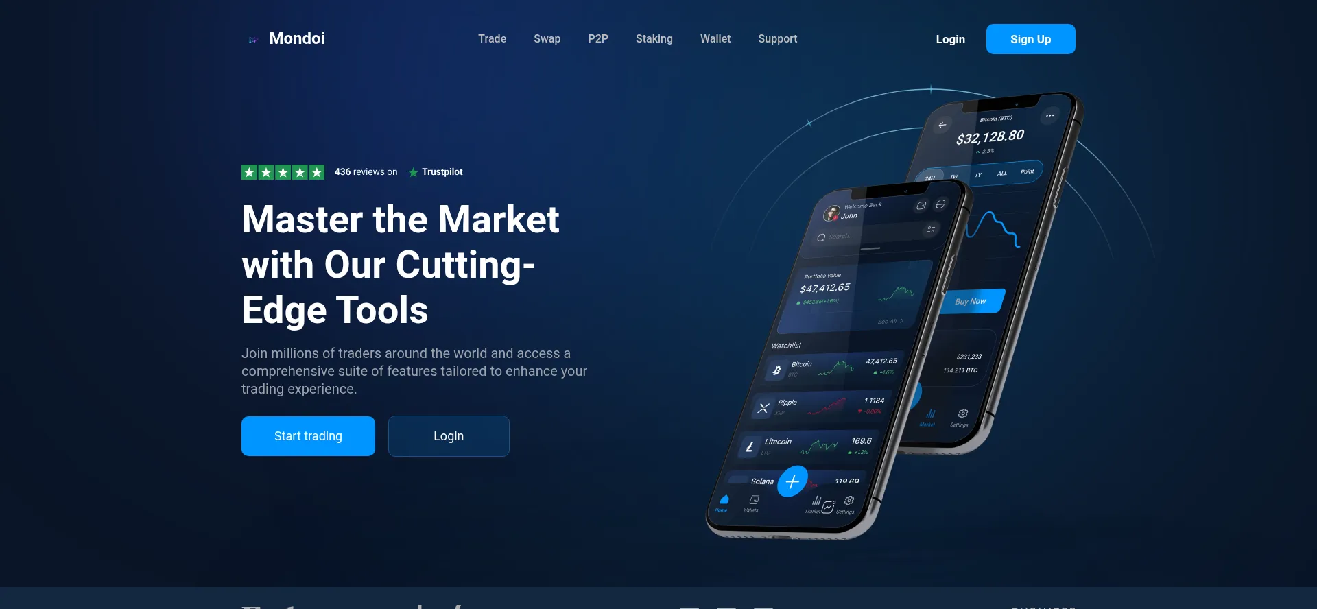 Website screenshot of Mondoi.com