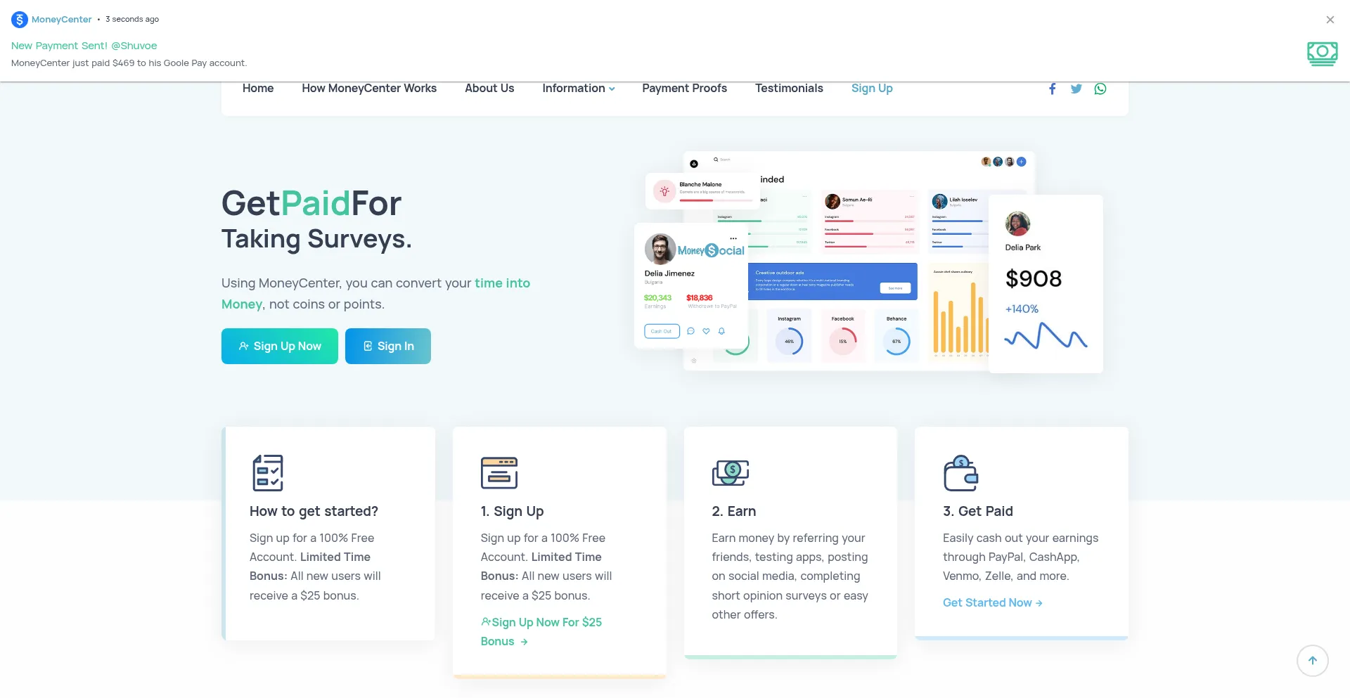 Moneycenter.eodog.site Screenshot