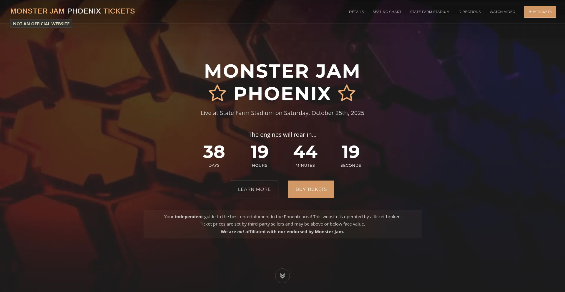 ¿És Seguro y Confiable Monsterjamphoenix.com?