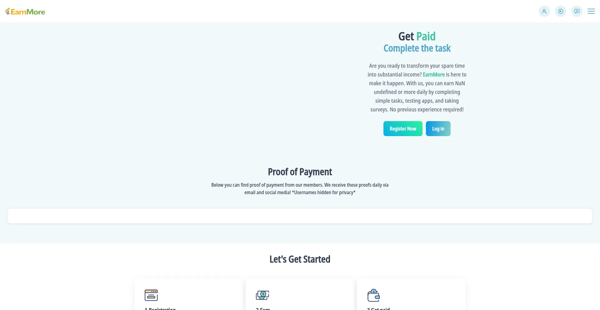 Website screenshot of Monyeveryday-czzzeo.top