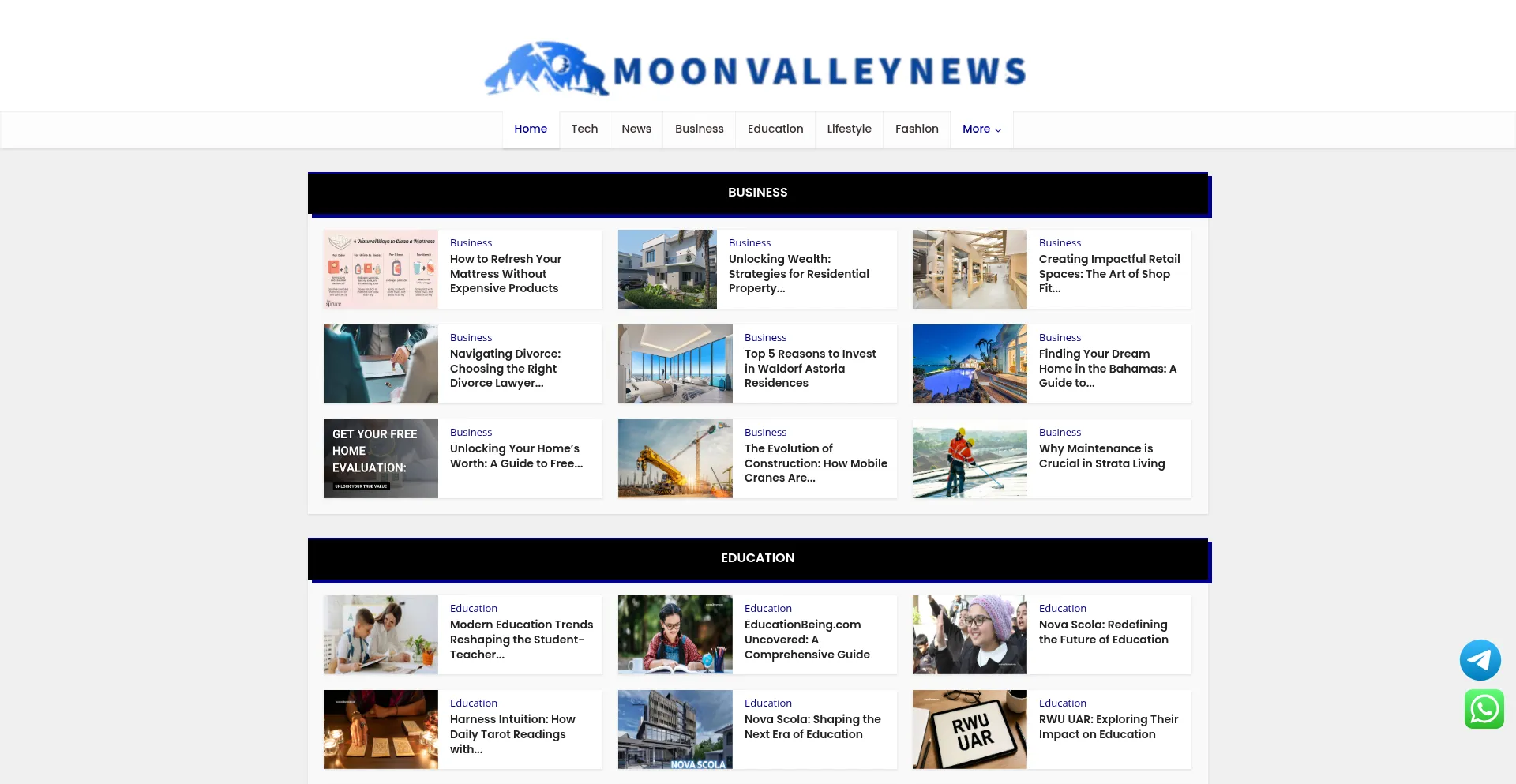 Moonvalleynews.com Screenshot