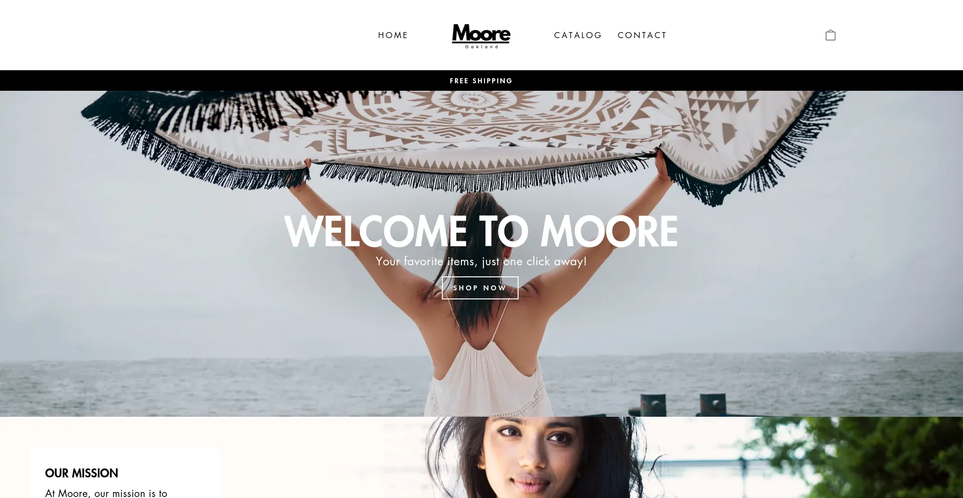 Website screenshot of Moore-oakland.com