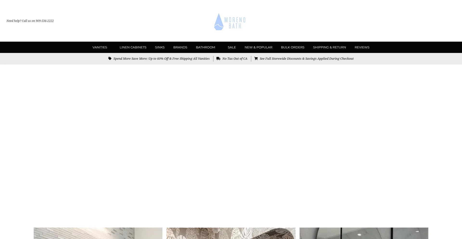 Morenobath.com Screenshot