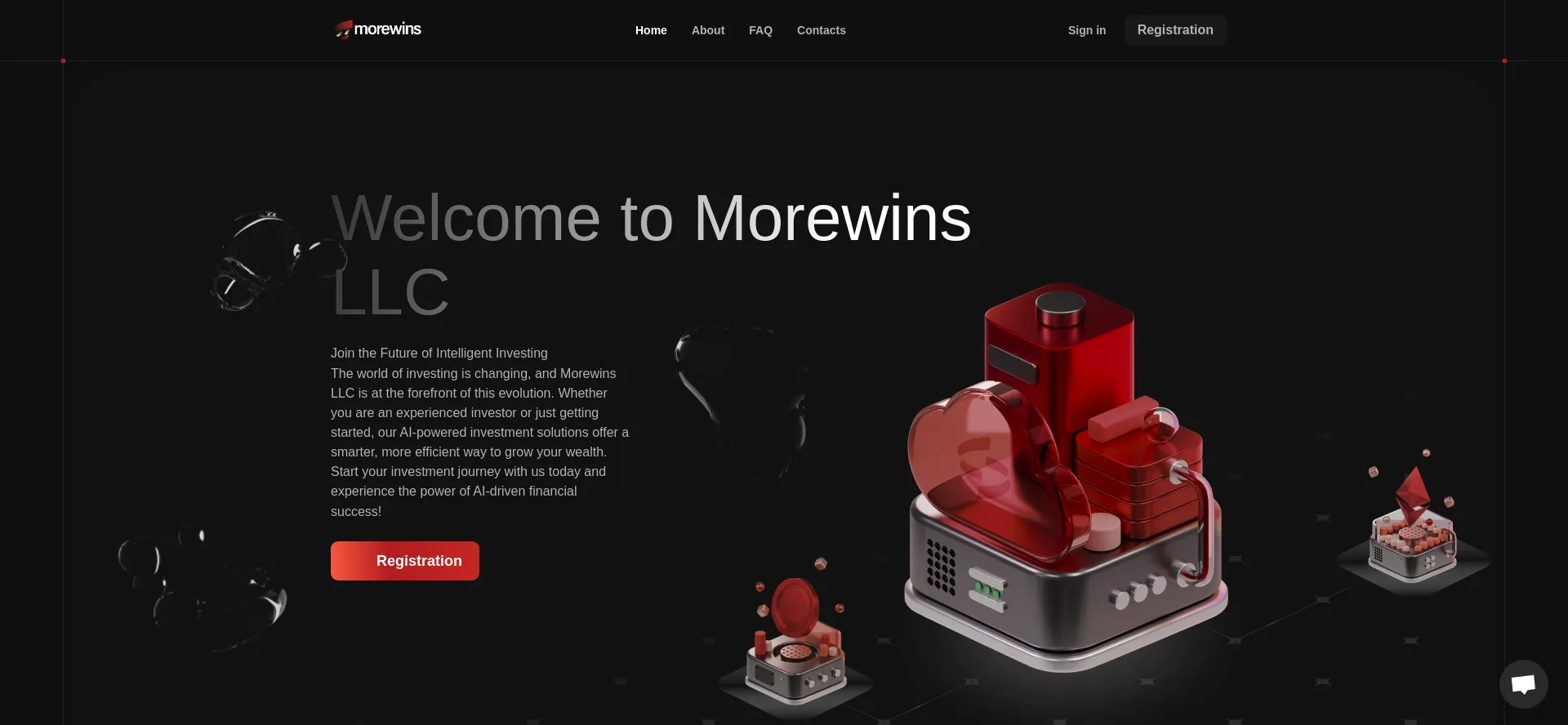 Website screenshot of Morewinsllc.com