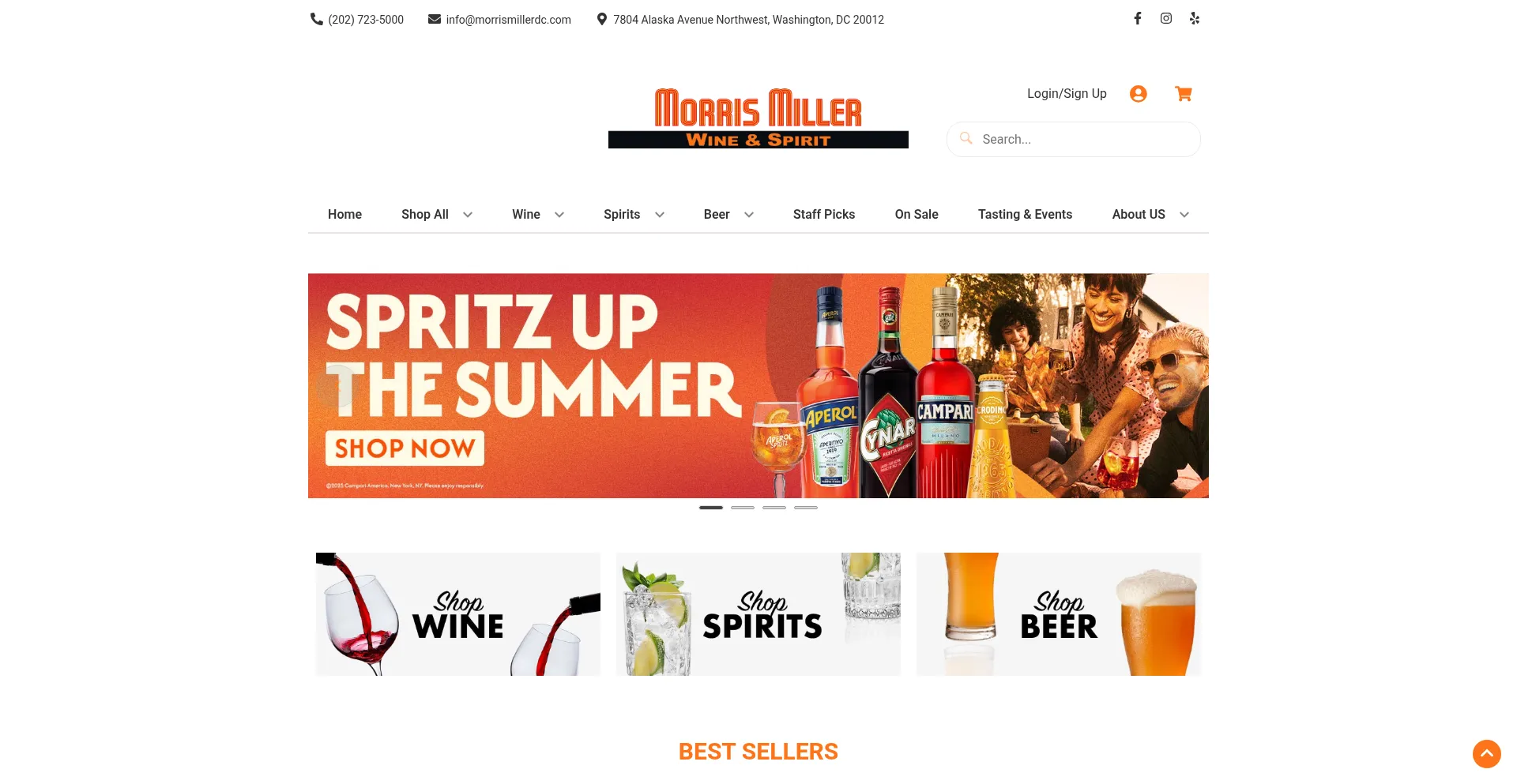 Website screenshot of Morrismillerdc.com