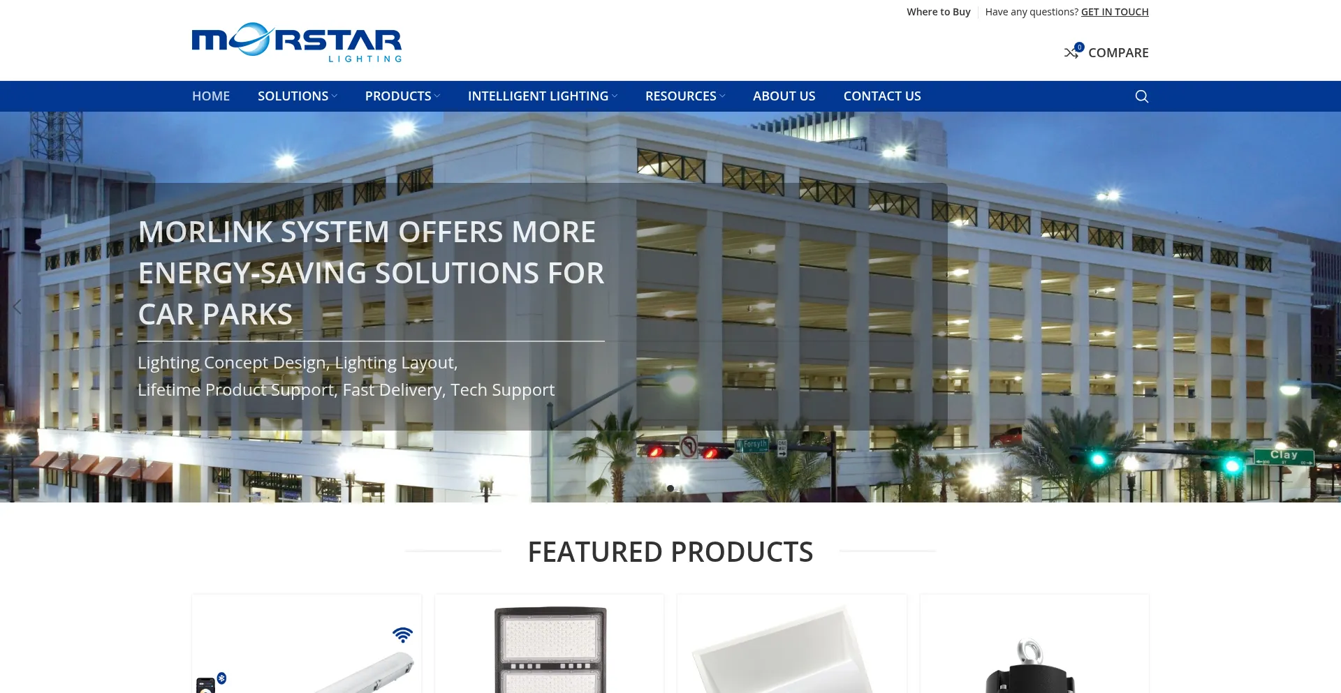 Website screenshot of Morstar.com