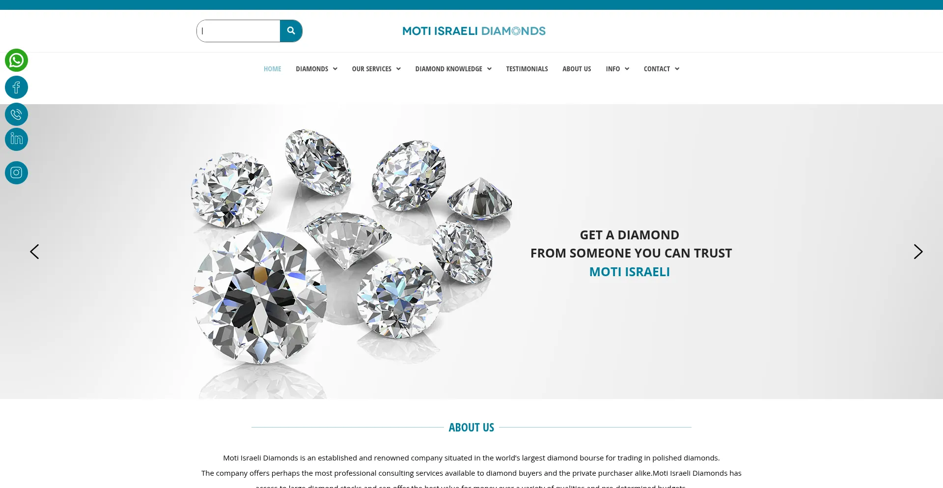 ¿És Seguro y Confiable Moti-israeli-diamonds.com?