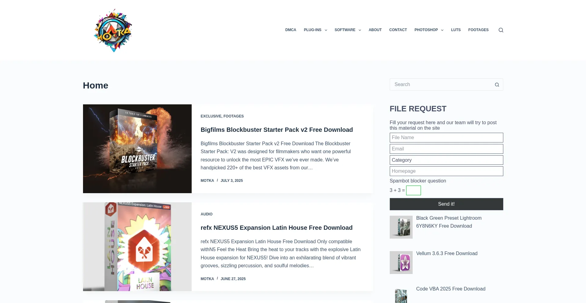Website screenshot of Motka.net