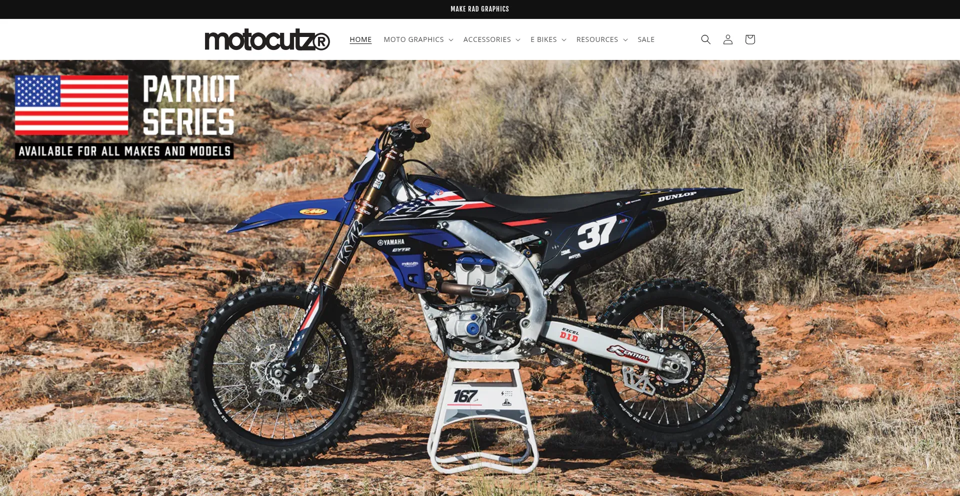 Website screenshot of Motocutzmx.com