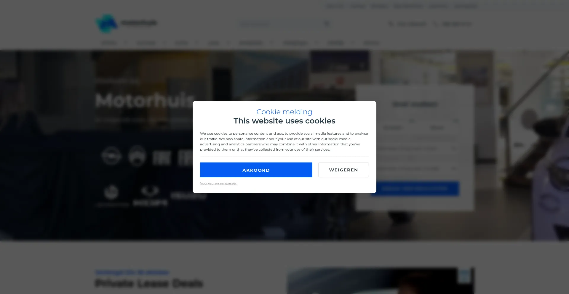 Motorhuis.nl Screenshot