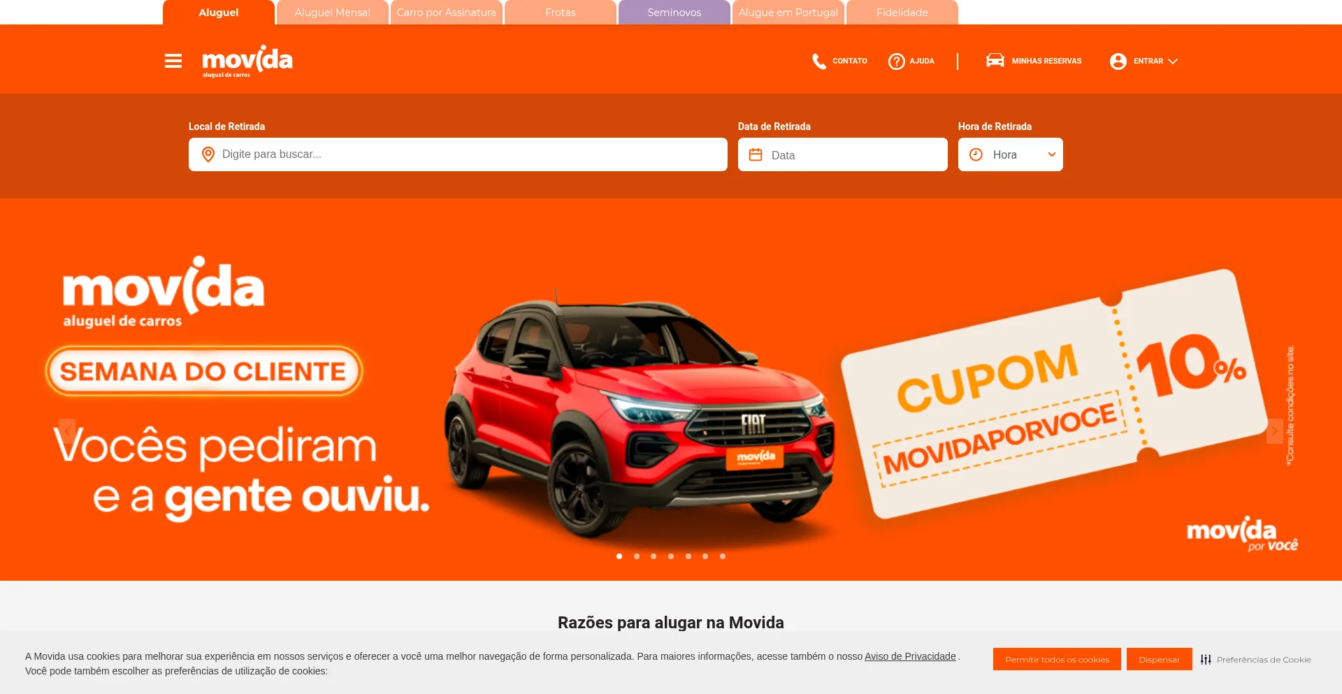 ¿És Seguro y Confiable Movida.com.br?