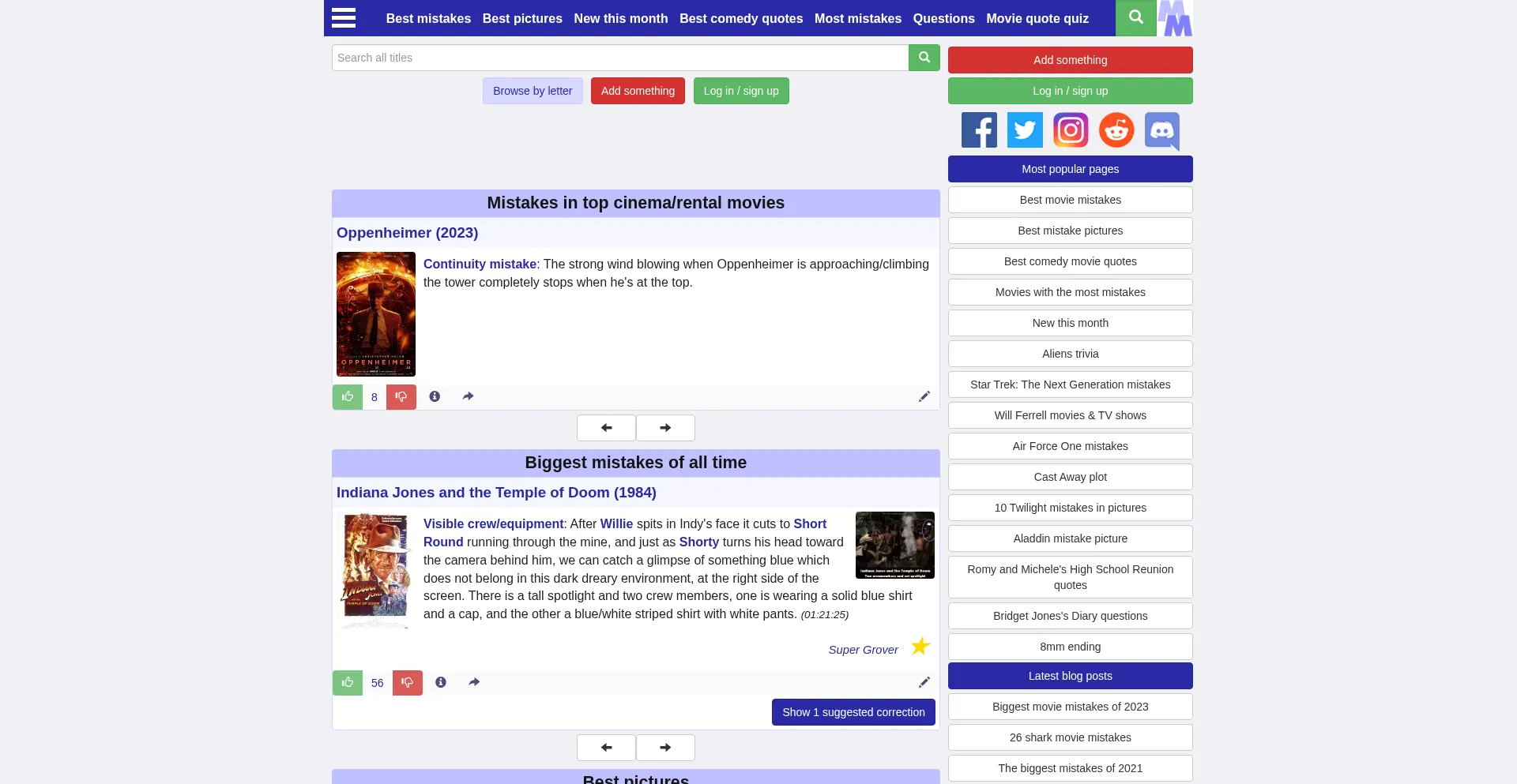 Moviemistakes.com