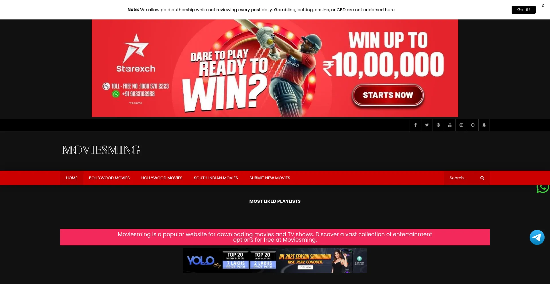 Moviesming.com.in Screenshot