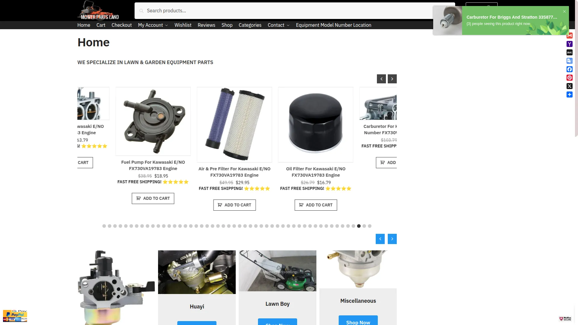 Mowerpartsland.com
