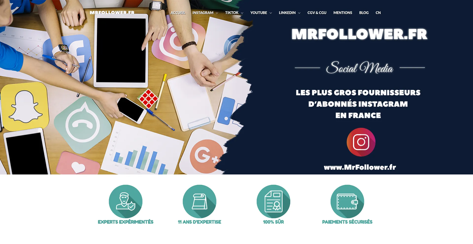 ¿És Seguro y Confiable Mrfollower.fr?