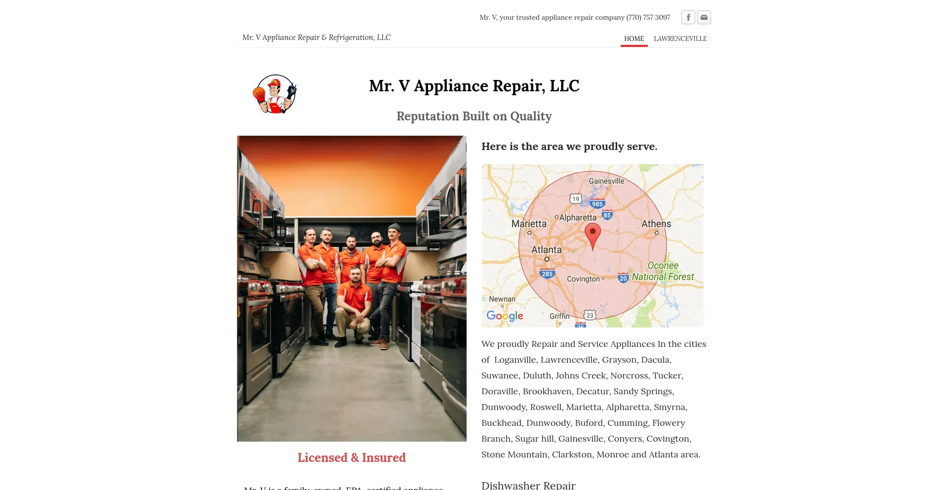 Mrvappliancerepair.com