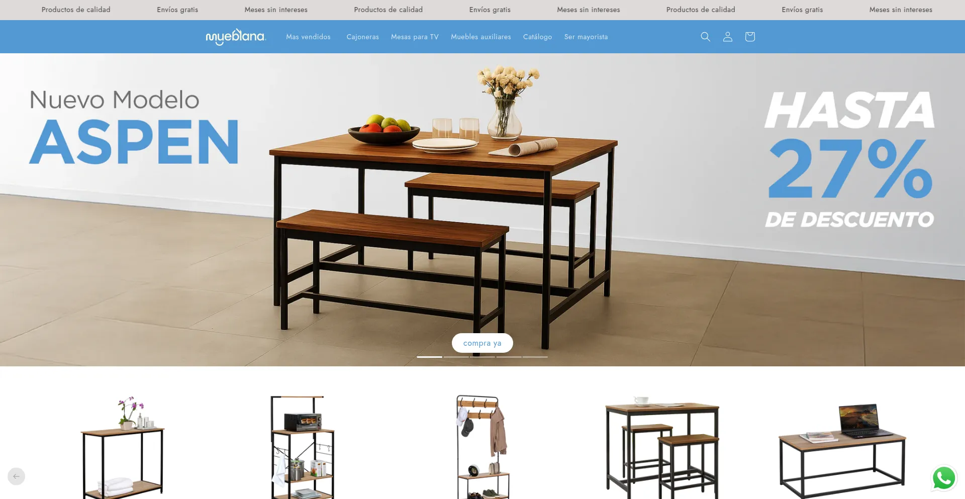 Mueblana.com Screenshot