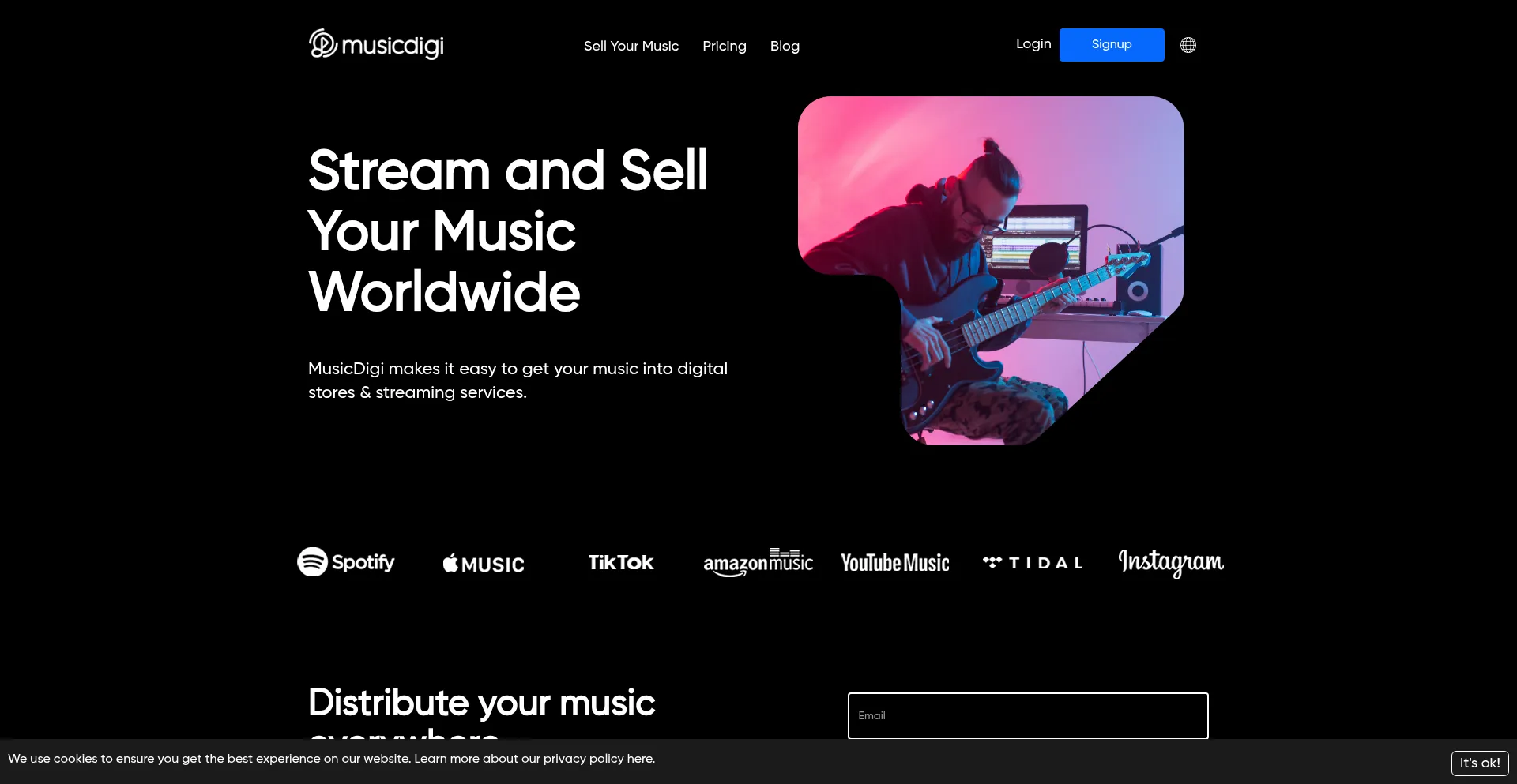 Musicdigi.com Screenshot