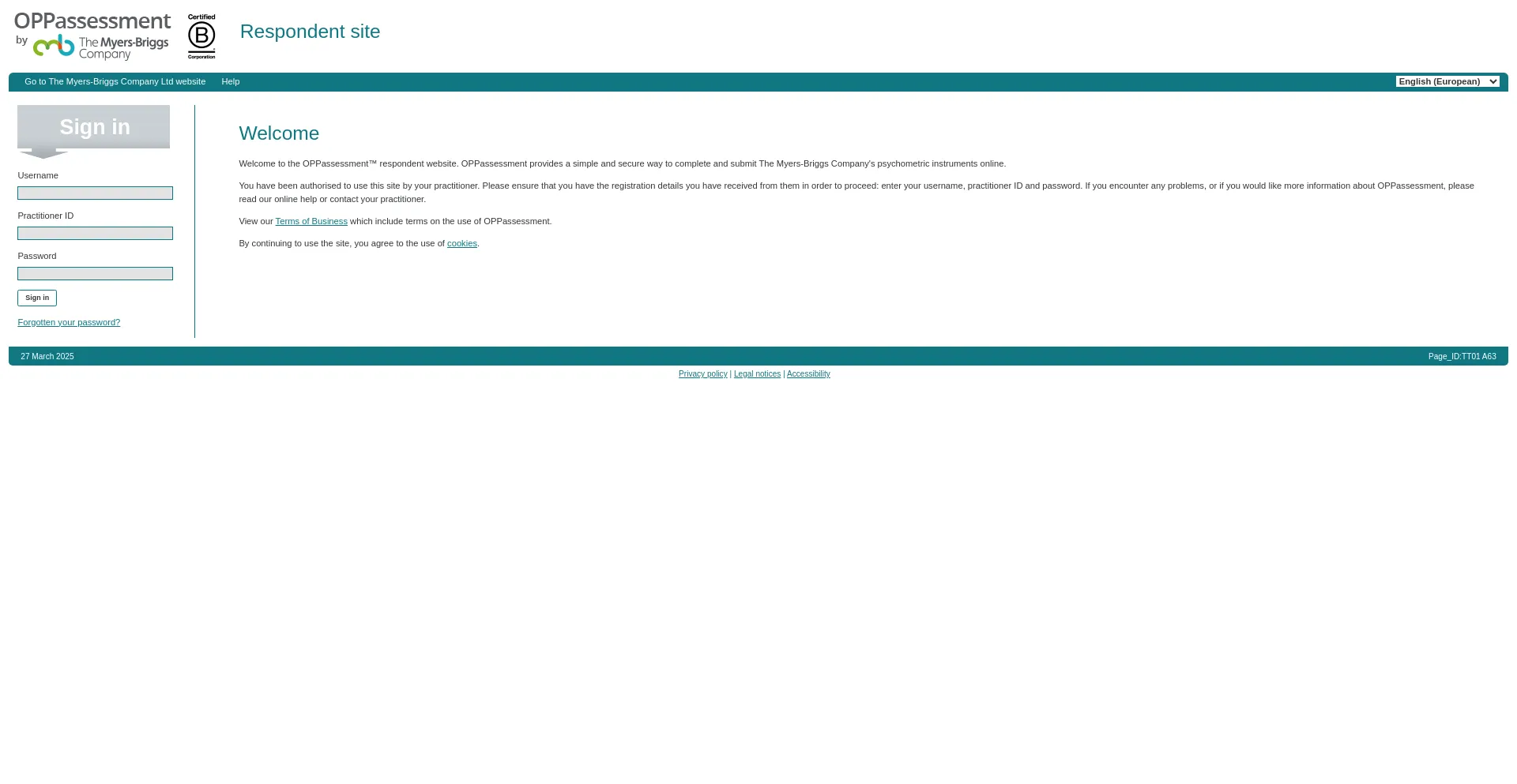 ¿És Seguro y Confiable My.oppassessment.eu.com?