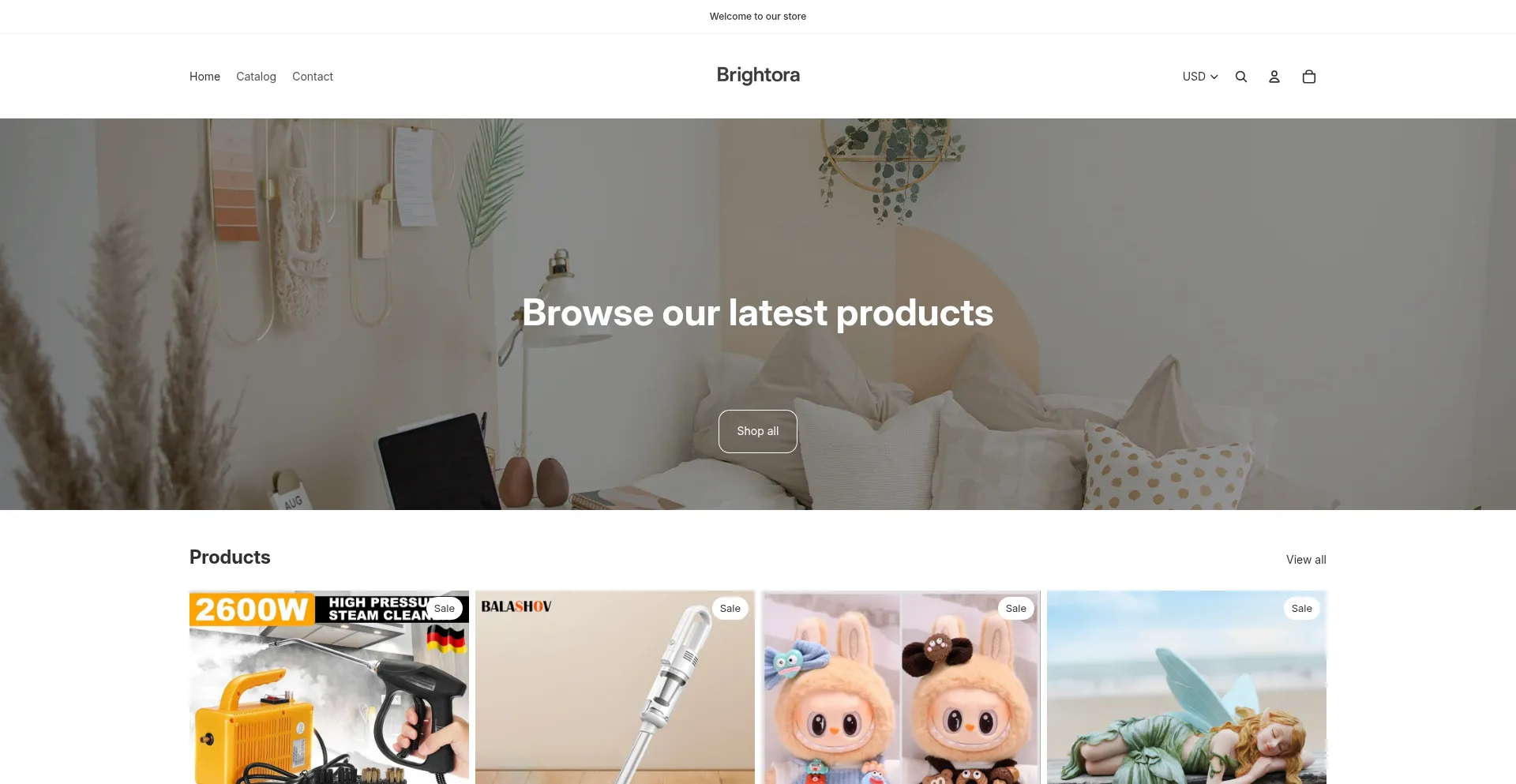 Mybrightora.myshopify.com Screenshot