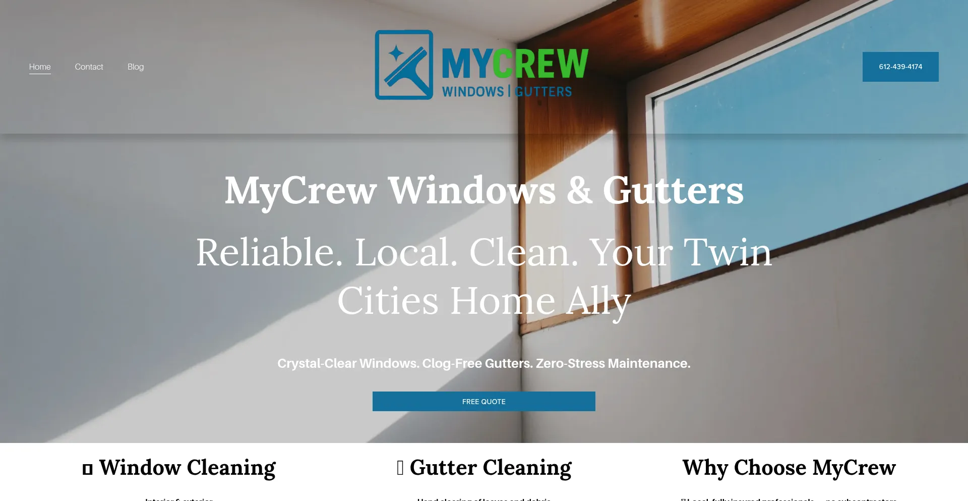 Website screenshot of Mycrew.pro