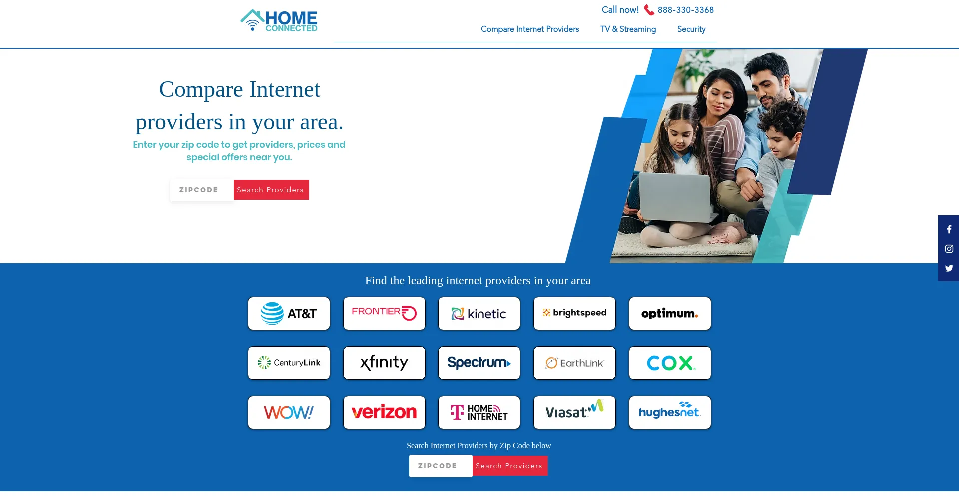 Website screenshot of Myhomeconnected.com