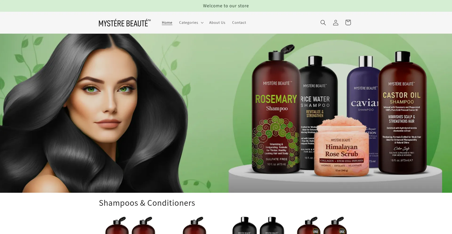 Website screenshot of Mysterebeaute.com