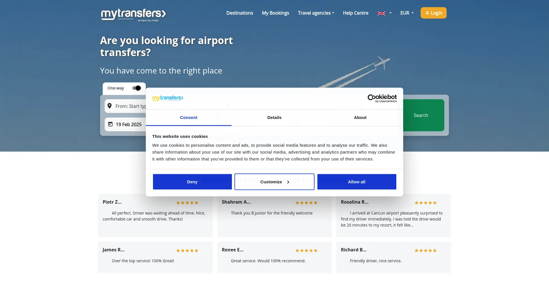 Mytransfers.com Screenshot