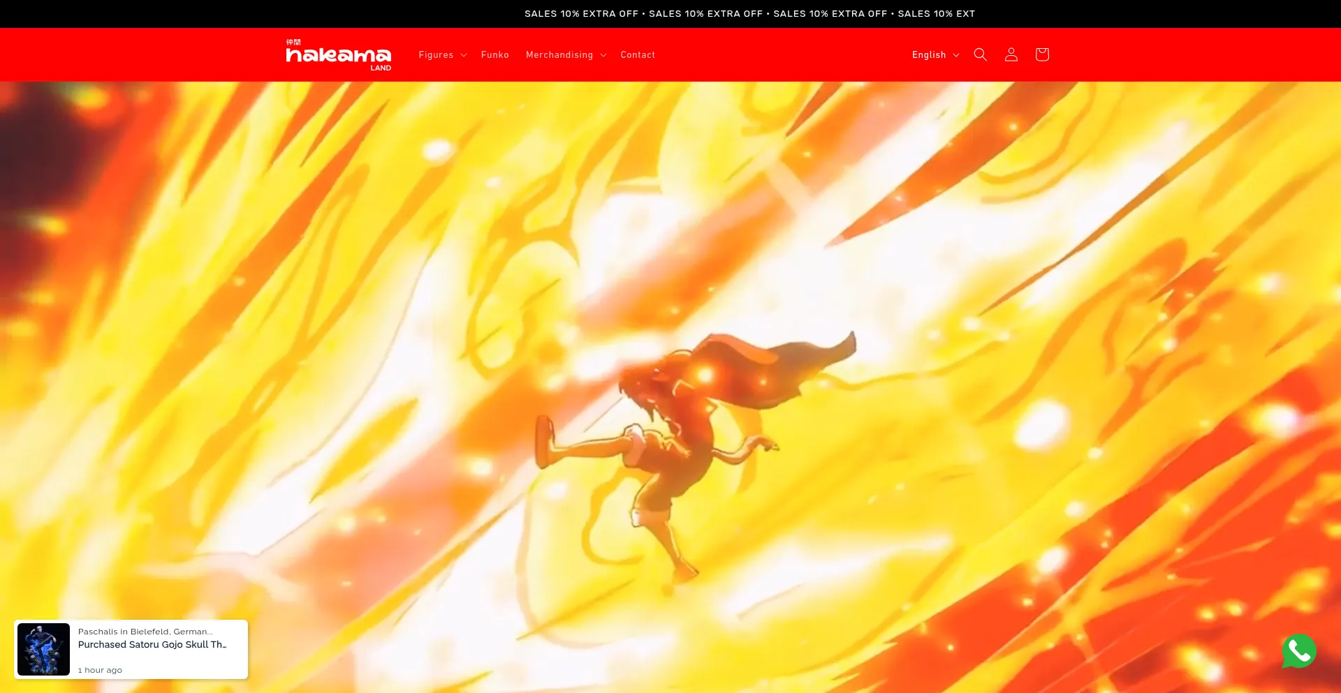 Website screenshot of Nakamaland.com
