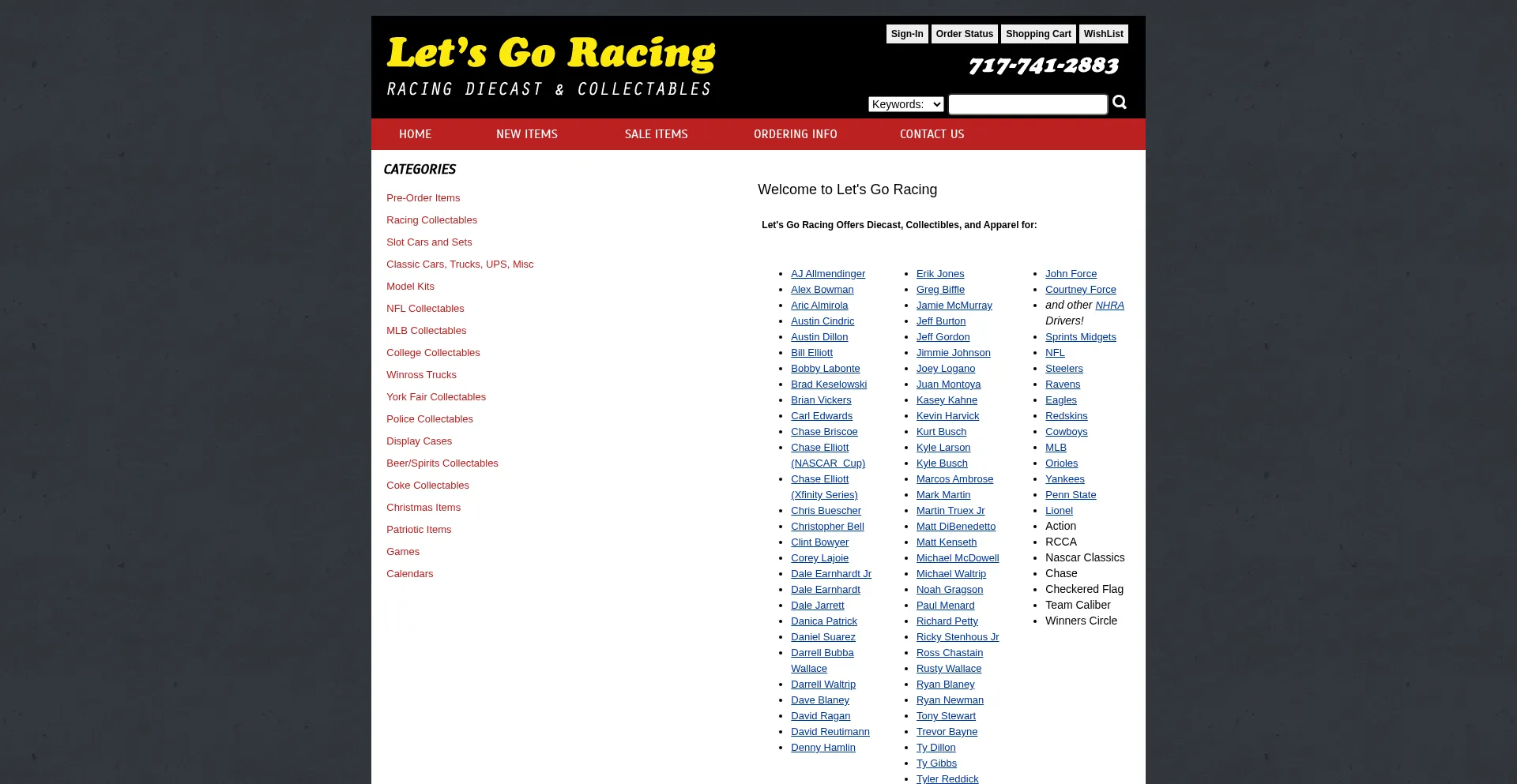 Nascarcollectables.com