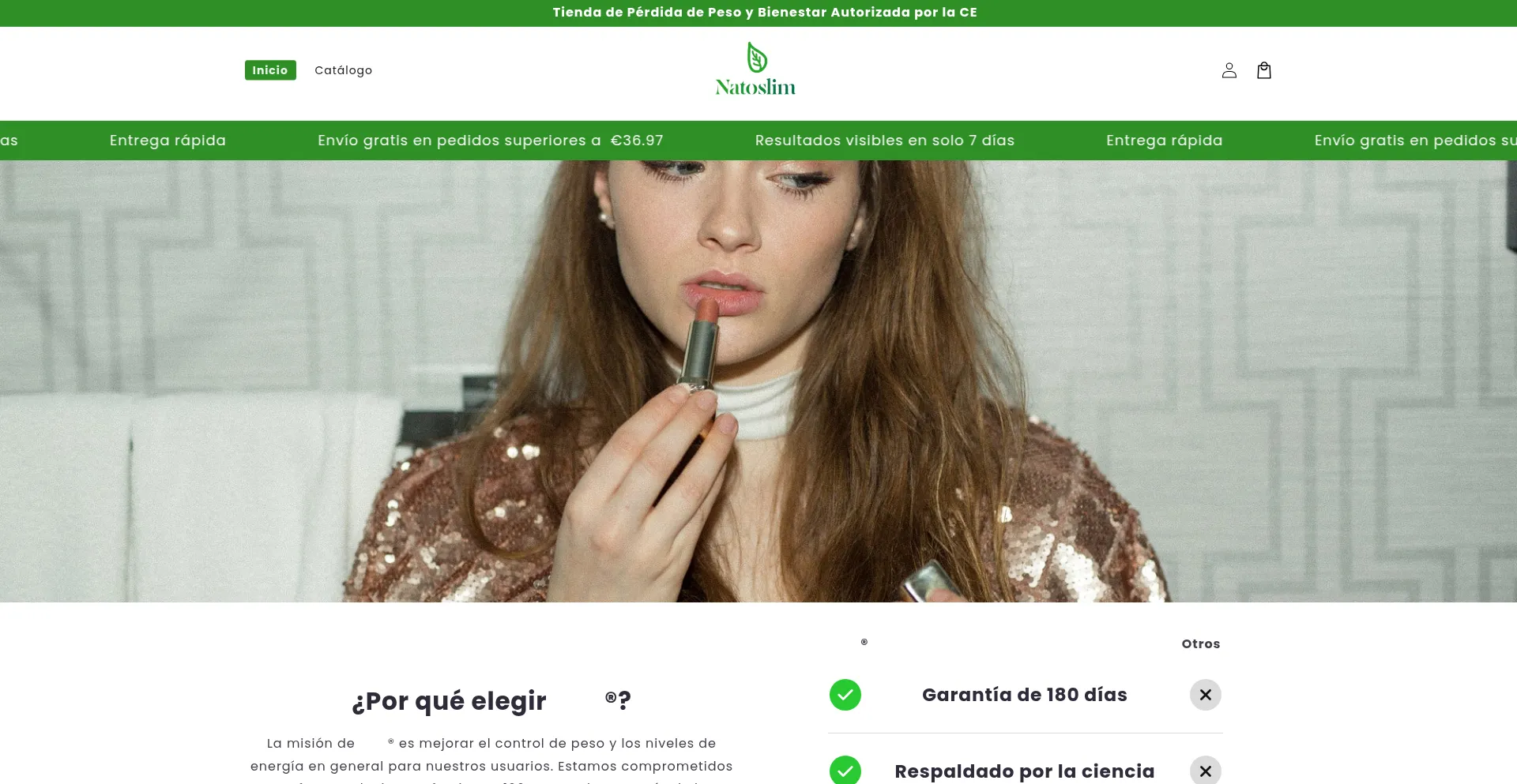 ¿És Seguro y Confiable Natoslim.com?