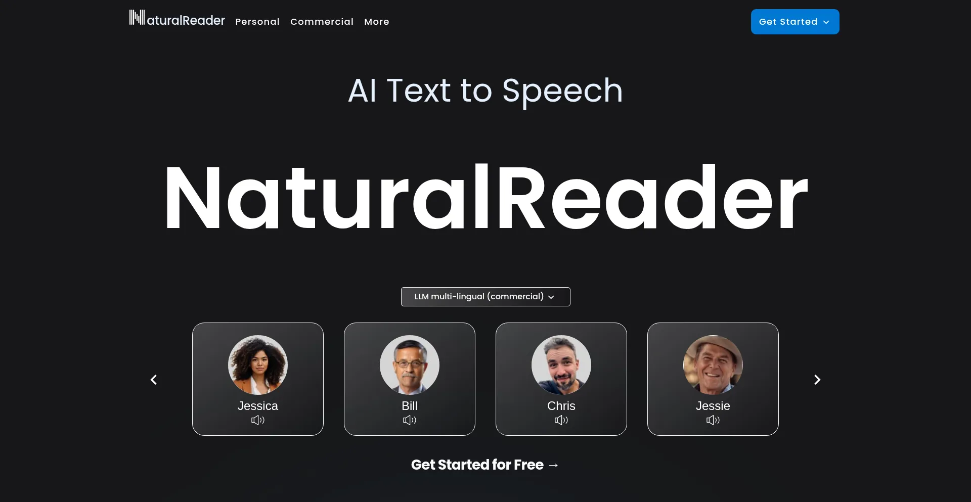 Naturalreaders.com Screenshot