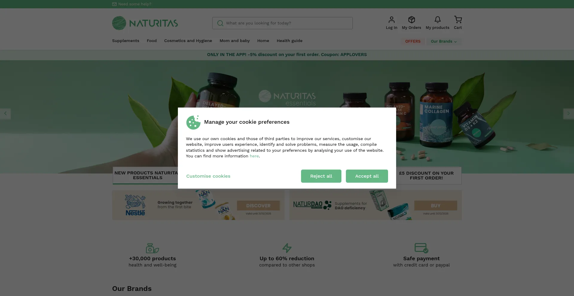 ¿És Seguro y Confiable Naturitas.co.uk?