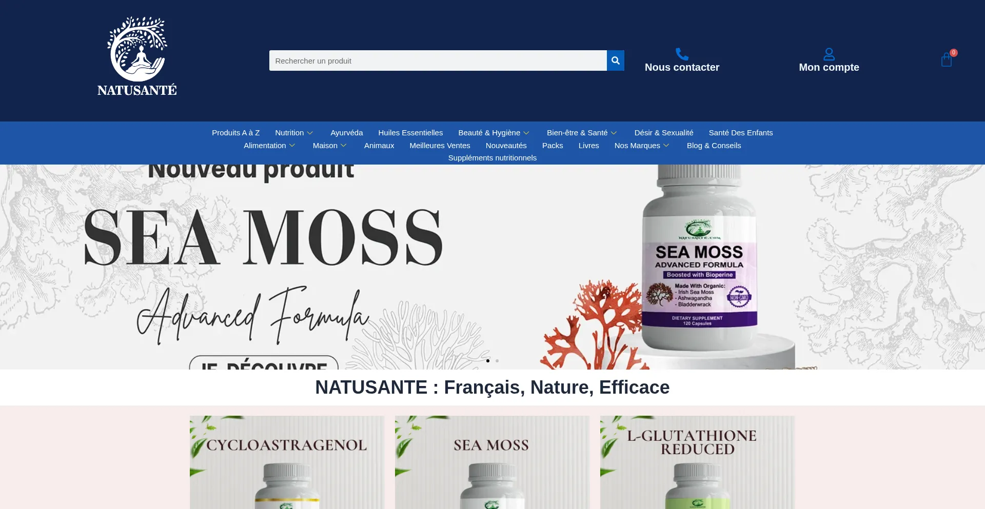 Natusante.com Screenshot