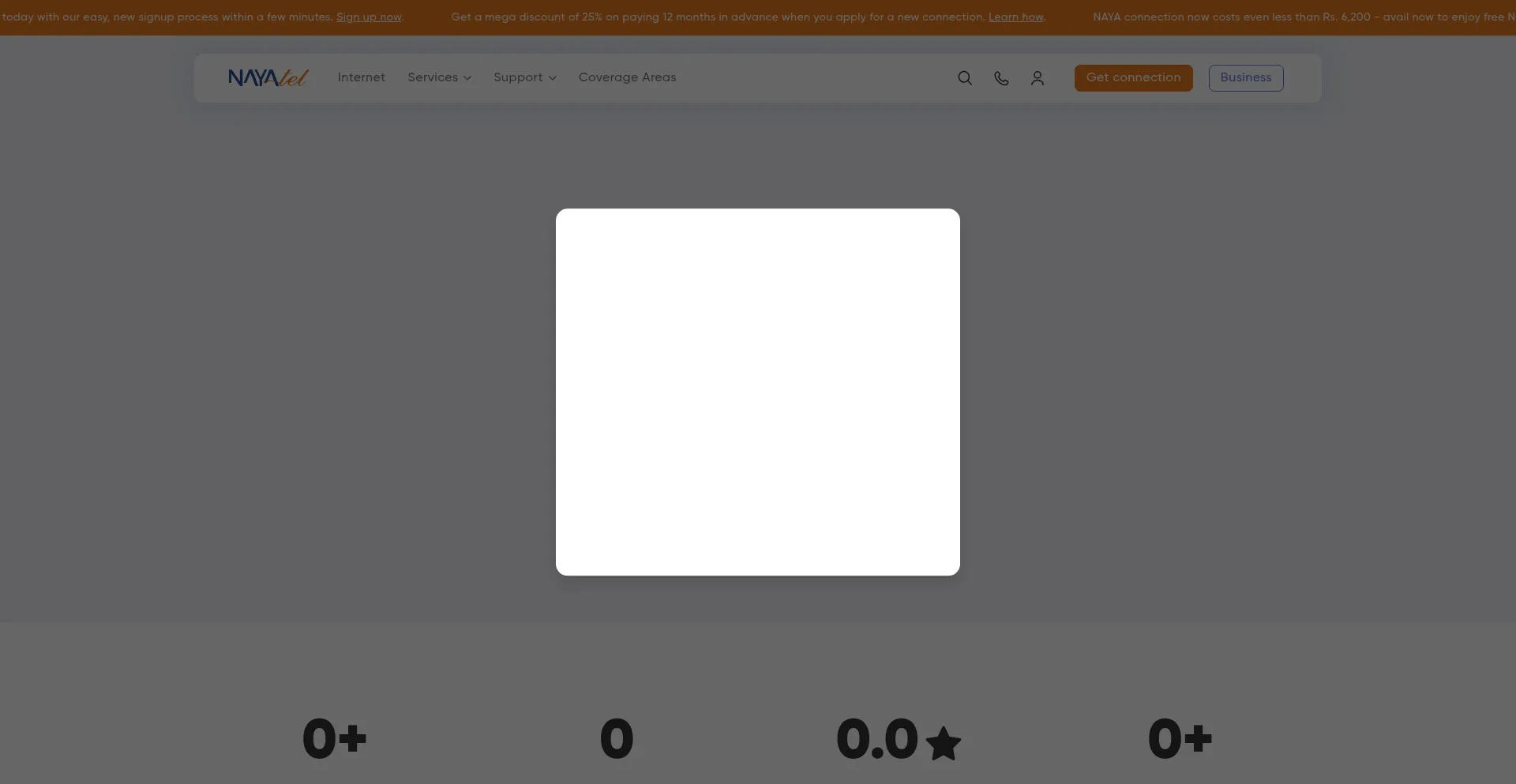 Nayatel.com Screenshot