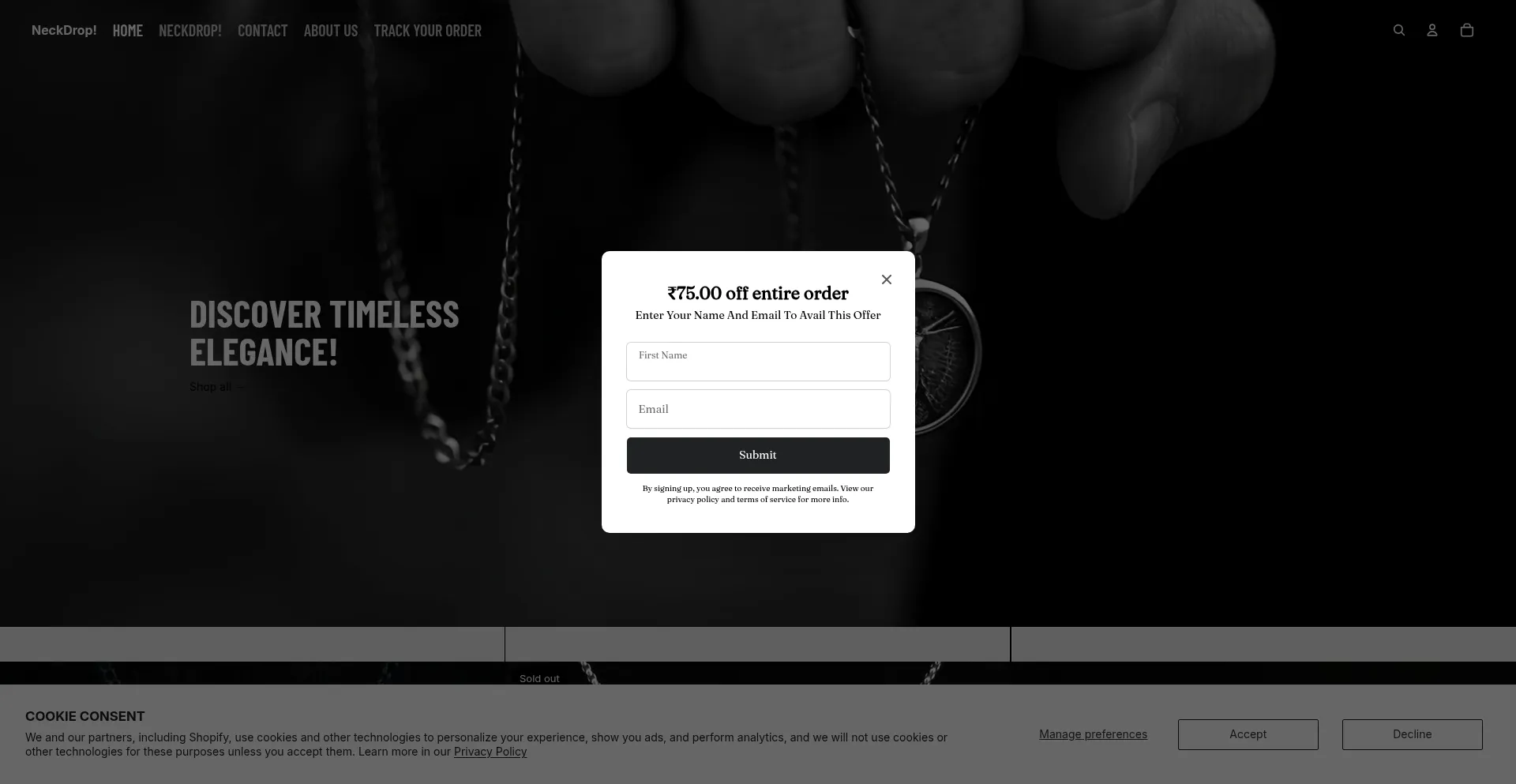 ¿És Seguro y Confiable Neckdrop.store?
