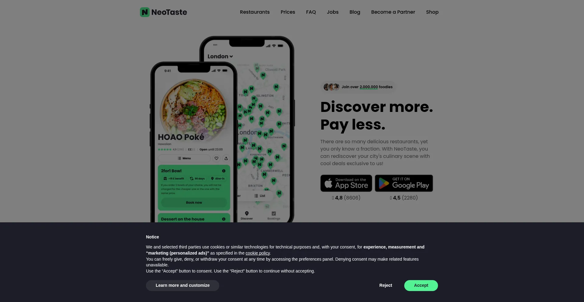 Neotaste.app Screenshot