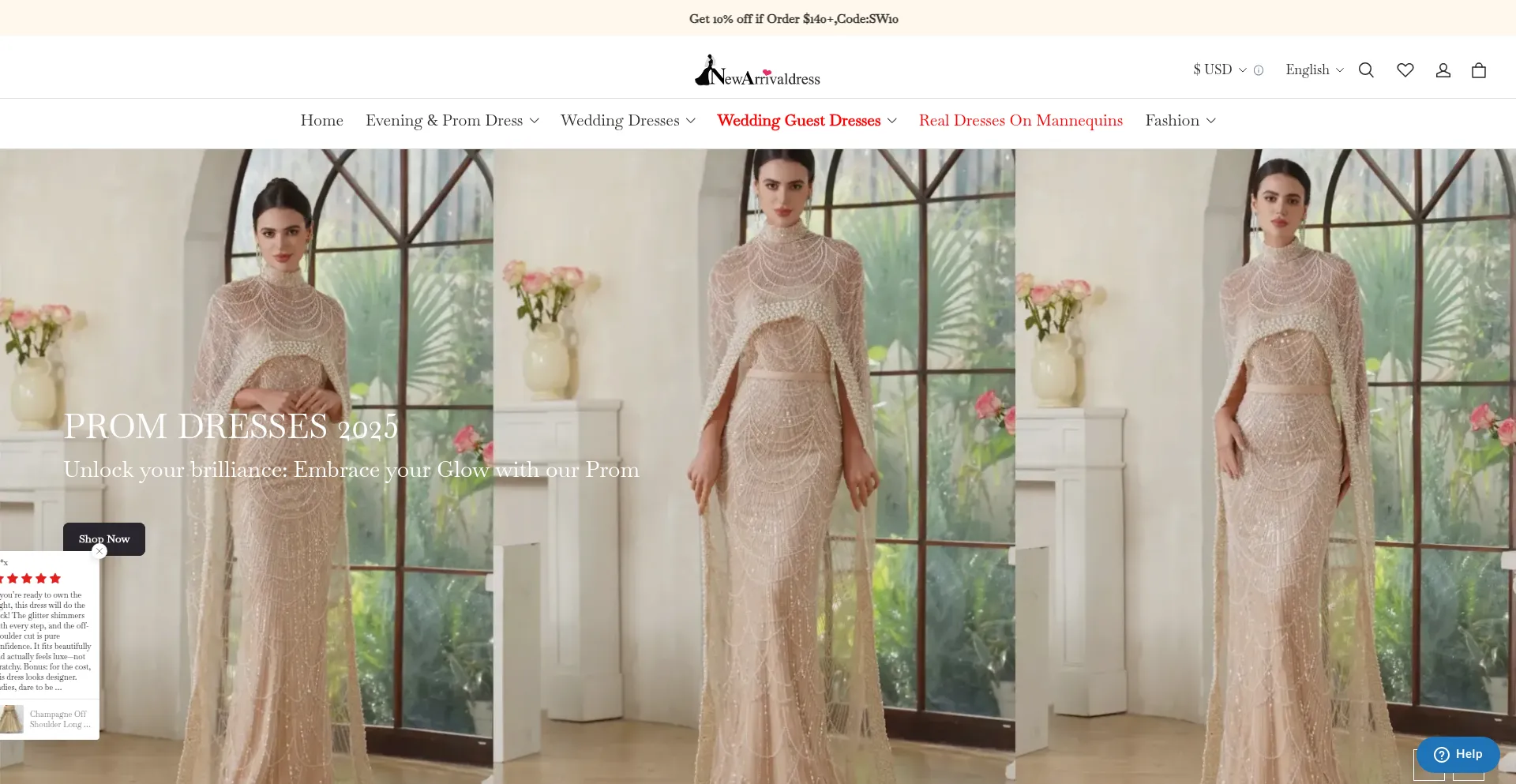Newarrivaldress.com Screenshot