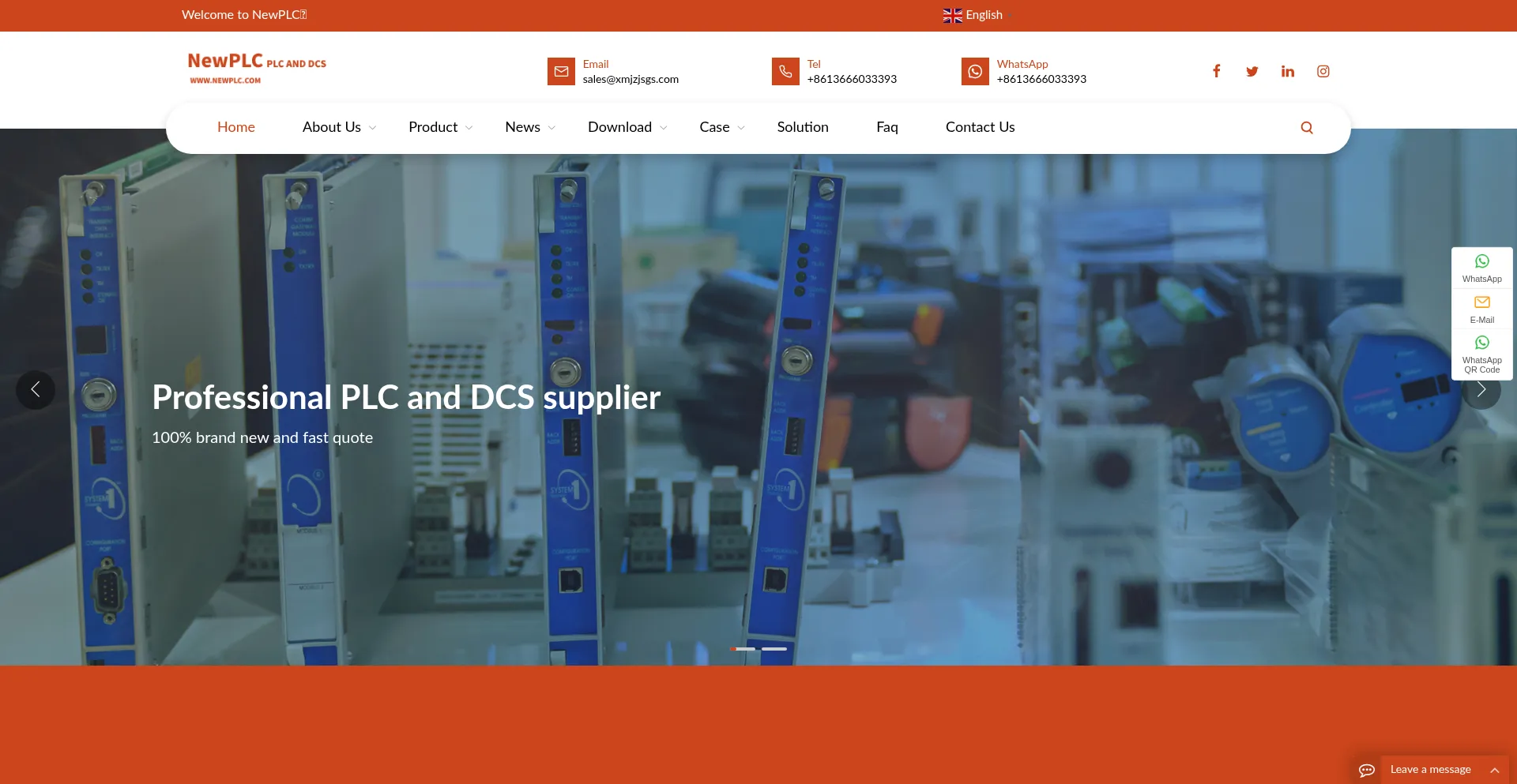 Website screenshot of Newplc.com