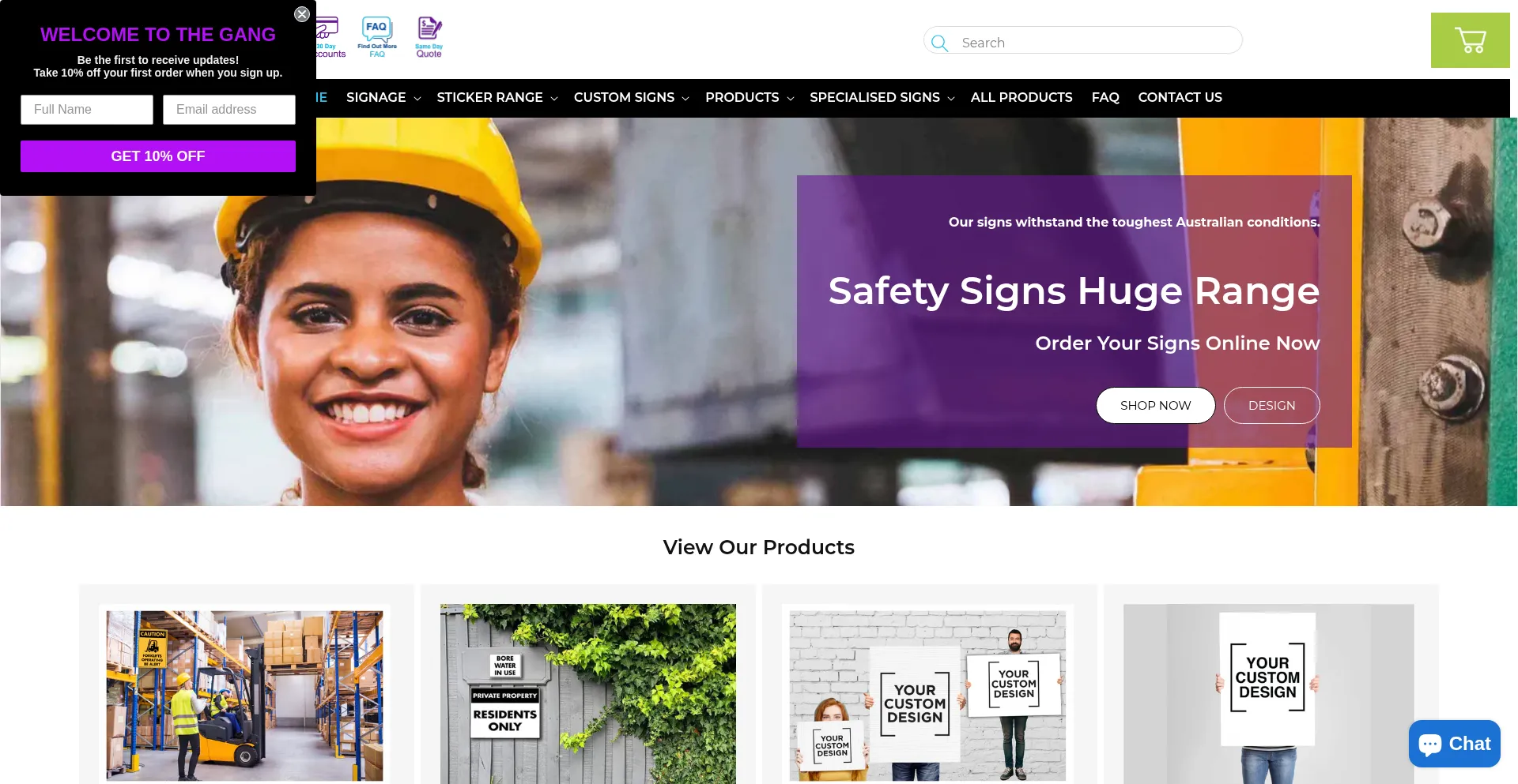 ¿És Seguro y Confiable Newsigns.com.au?